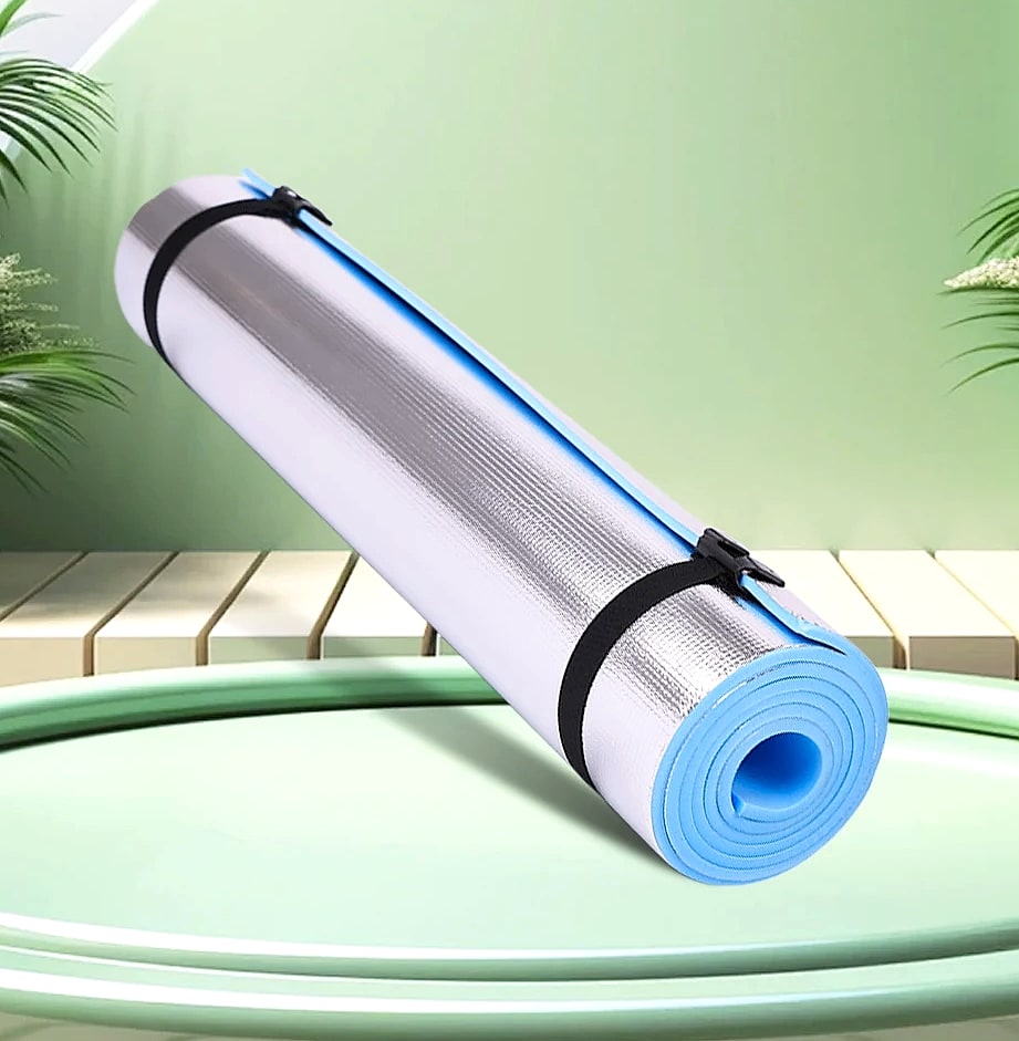 Waterproof Yoga Mat with Aluminum Layer Exercise Fitness — assembled view