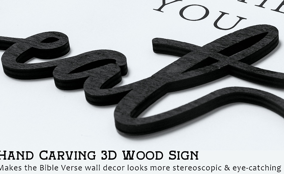 KIOSSUT 3D Wood Give it to God and Go to Sleep Wall Sign Set — build progress