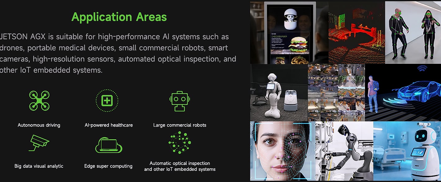 Yahboom Jetson AGX Orin 64GB Developer Kit 275 TOPS AI Robot — size comparison