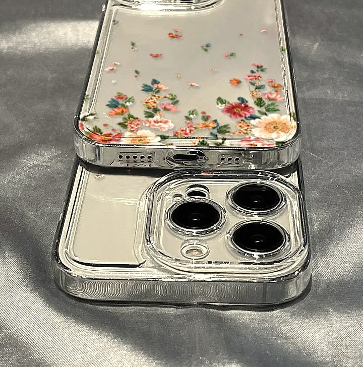 TUNEDEE Flower Phone Case iPhone 11 12 13 14 15 16 — scale reference