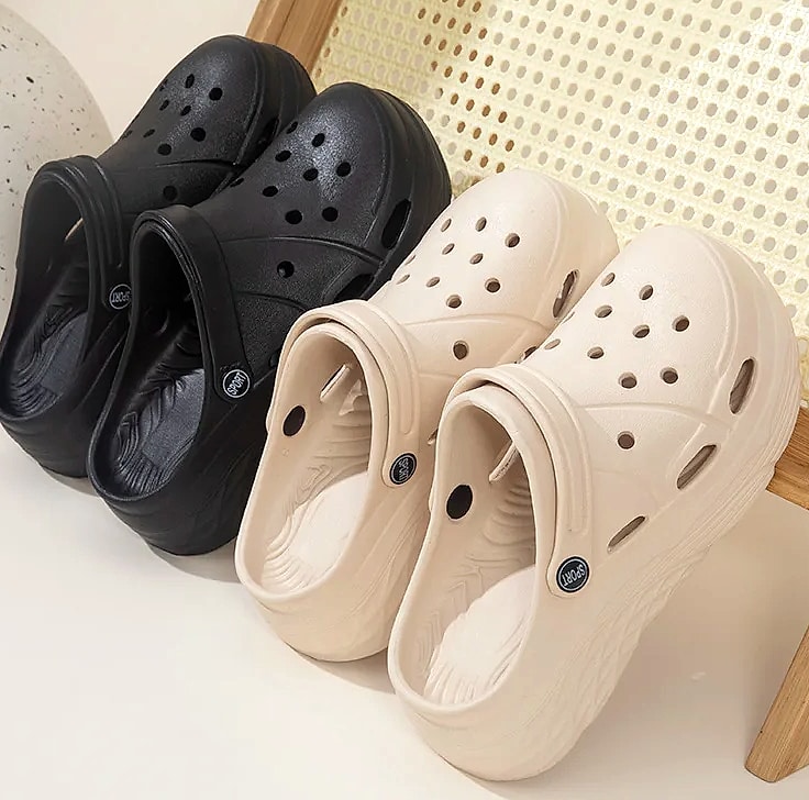 Women's Platform Sandals Thick Sole Eva Clogs Garden Shoes — assembled view