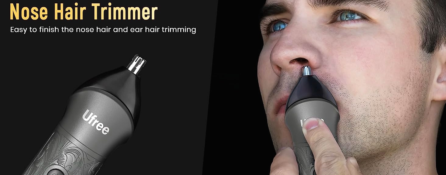 Ufree Cordless Beard Trimmer and Hair Clipper Grooming Kit — scale reference