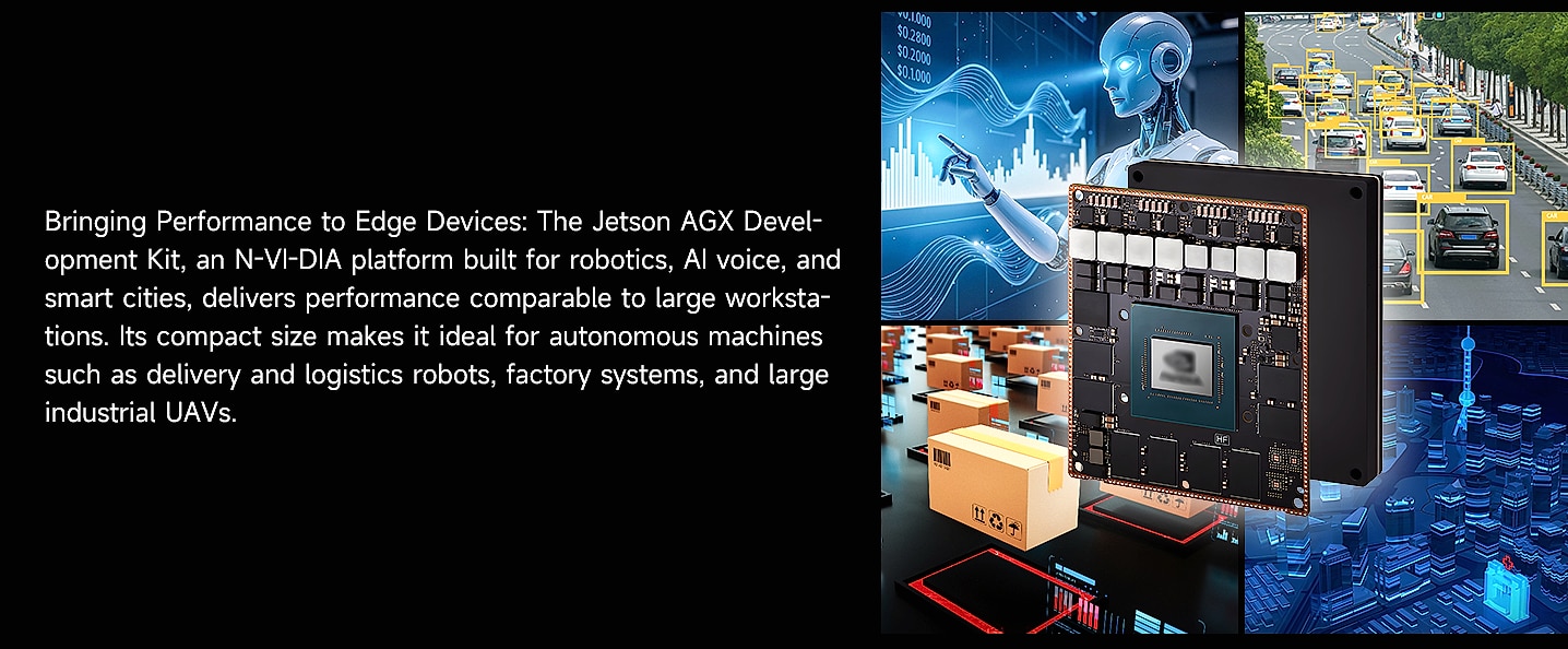 Yahboom Jetson AGX Orin 64GB Developer Kit 275 TOPS AI Robot — close-up details