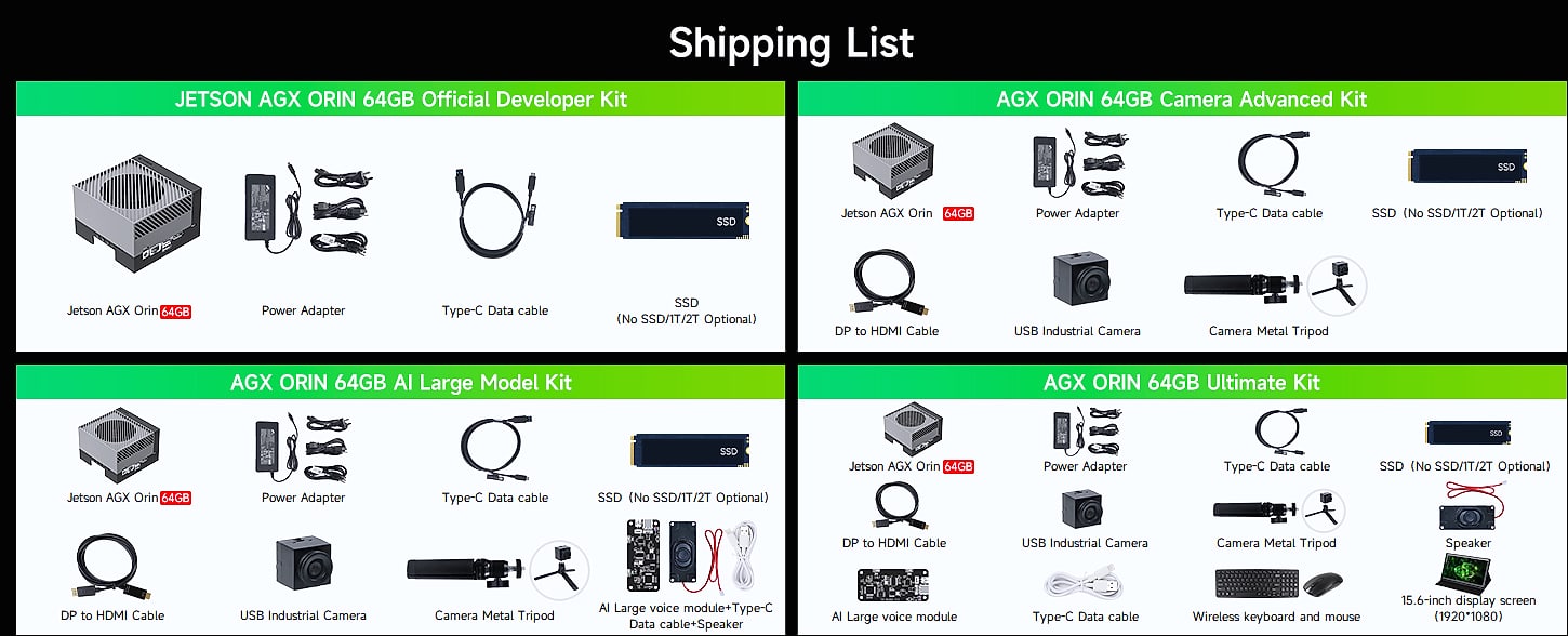 Yahboom Jetson AGX Orin 64GB Developer Kit 275 TOPS AI Robot — side view