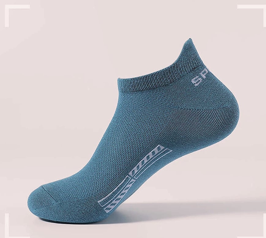 Men's Breathable Mesh Cotton Socks 10 Pairs Short Tube — scale reference