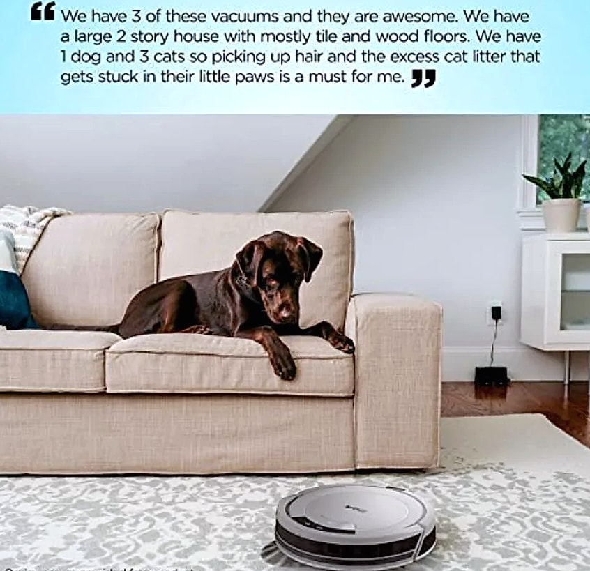 SHXI AV752 Robot Vacuum with Wi-Fi and Alexa — feature highlights
