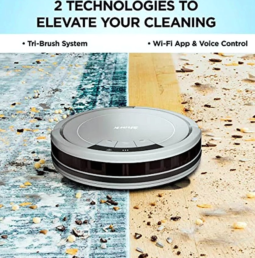 SHXI AV752 Robot Vacuum with Wi-Fi and Alexa — scale reference