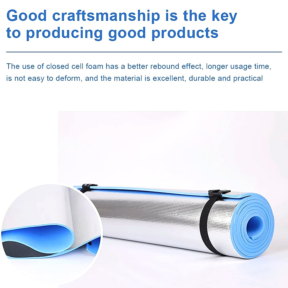 Waterproof Yoga Mat with Aluminum Layer Exercise Fitness — parts overview