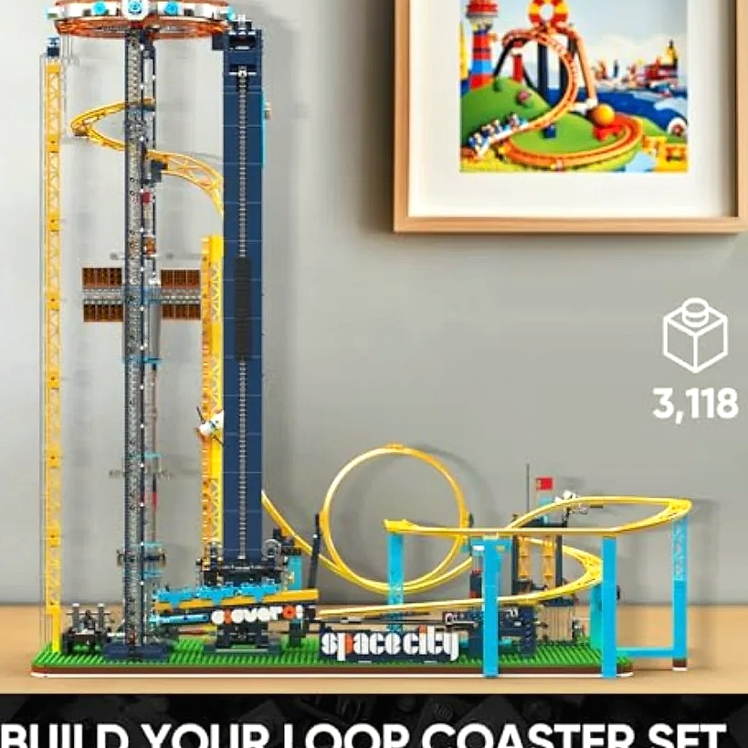 Mould King 11031 Space Elevator Loop Coaster building set — parts overview