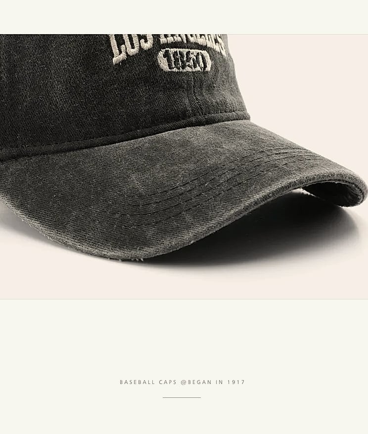 Bear LULU Unisex Baseball Cap with Los Angeles Embroidery — assembled view