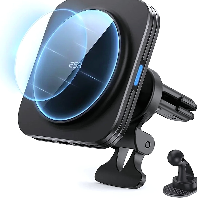 ESR 15W Magnetic Wireless Car Charger with MagSafe Air Vent — package contents