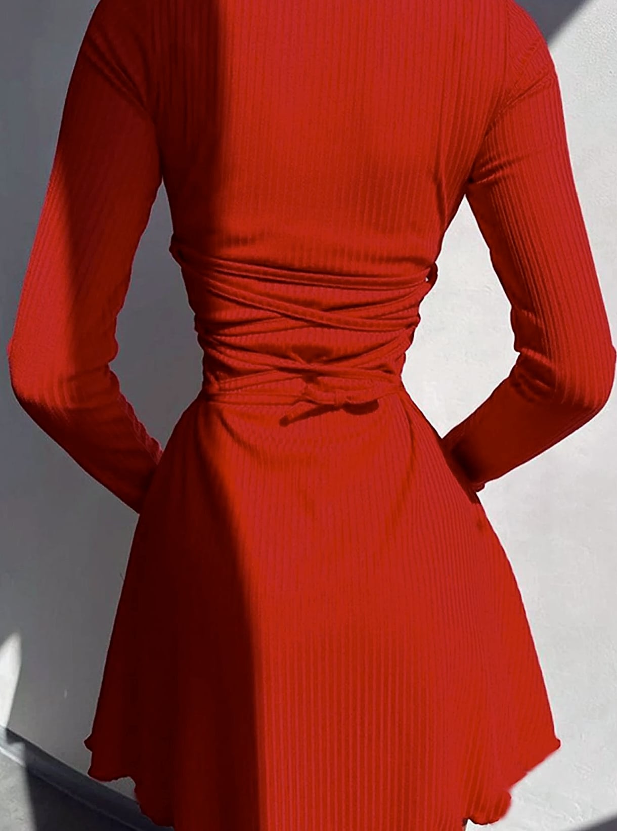Women's Long Sleeve Bodycon Mini Dress — build progress