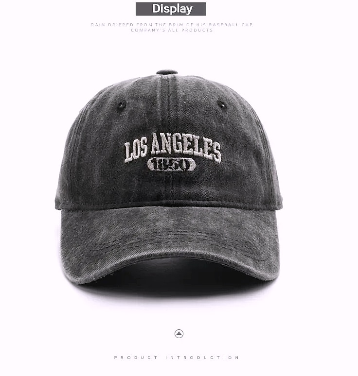 Bear LULU Unisex Baseball Cap with Los Angeles Embroidery — scale reference