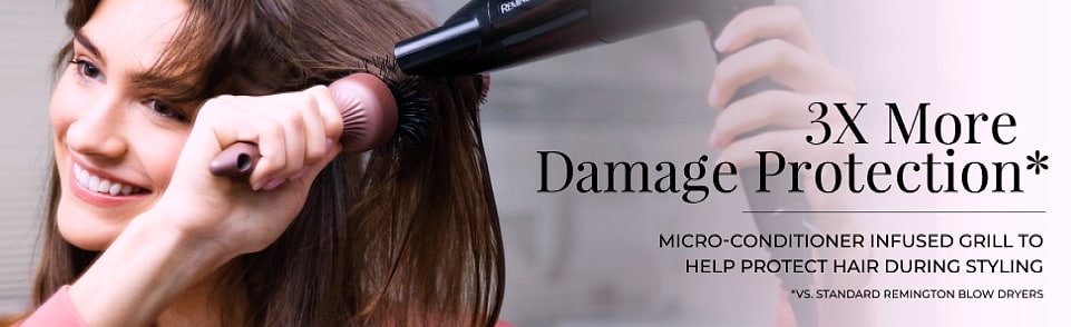 Remington Damage Protection Hair Dryer, 1875W with Ionic — package contents