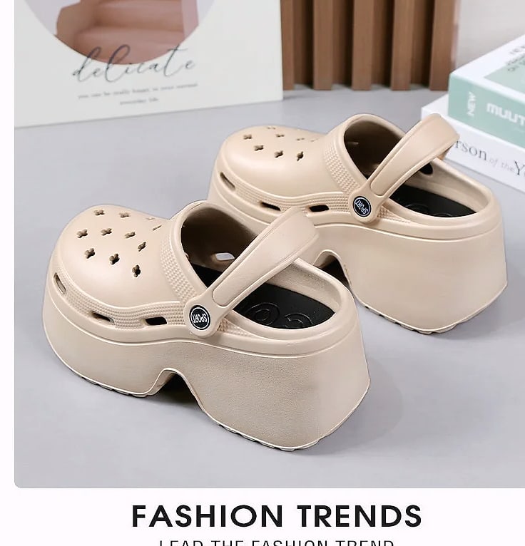 Women's EVA Platform Sandals Waterproof Summer Slippers — side view