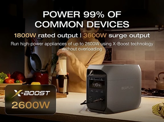 EcoFlow DELTA 3 1024Wh LiFePO4 Portable Power Station — scale reference