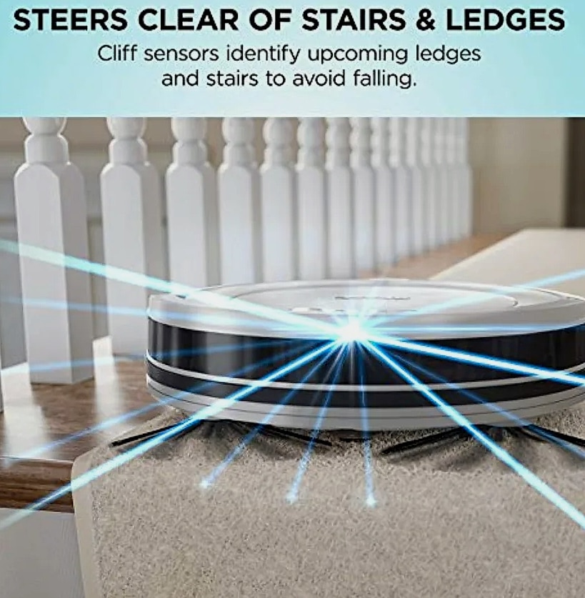 SHXI AV752 Robot Vacuum with Wi-Fi and Alexa — parts overview