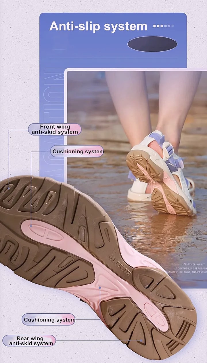 HUMTTO HT-9602 Women's Hiking Sandals Breathable Water — interior detail
