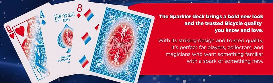Bicycle Standard Playing Cards, Poker Size, Red & Blue — size comparison