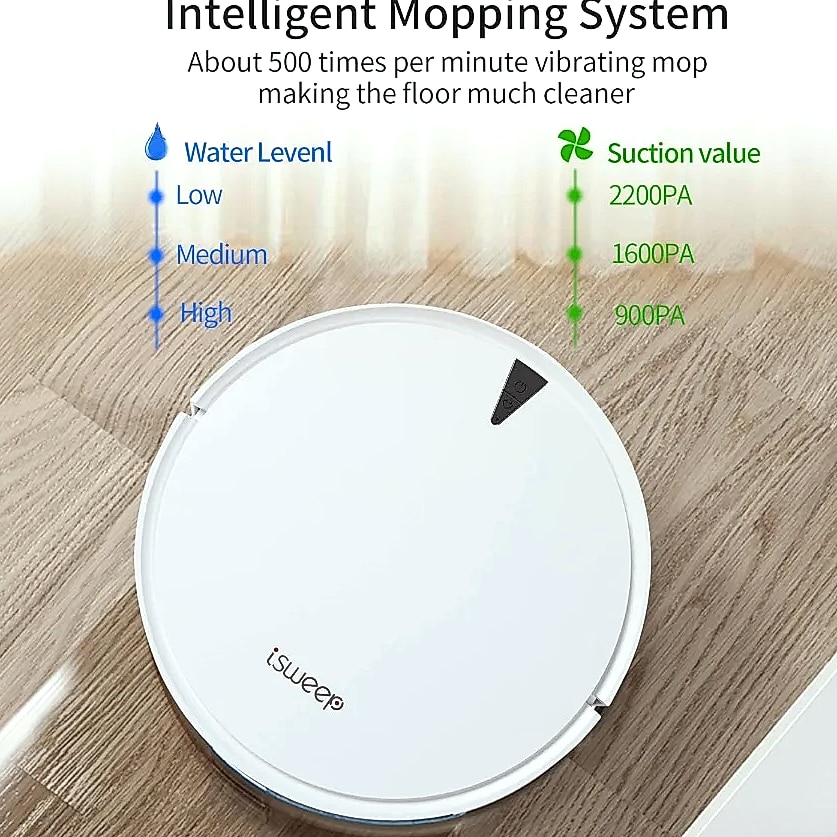 SHXI X5 Robot Vacuum and Mop Cleaner 2000Pa Suction — scale reference