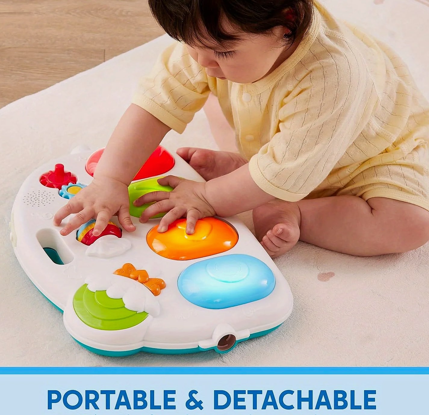 Joyfy Baby Play Mat with Piano, Tummy Time Gym for 0-12 — scale reference
