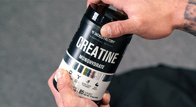 Jacked Factory Creatine Monohydrate Powder 425g Supplement — close-up details
