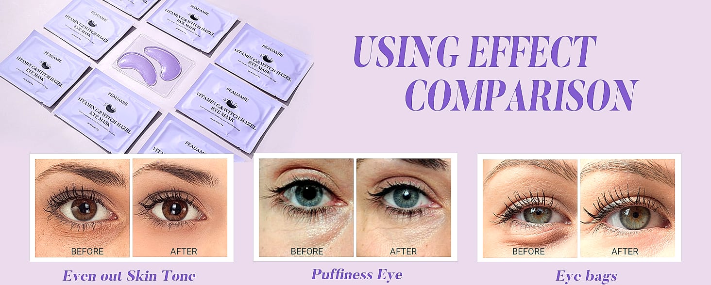 PEAUAMIE Under Eye Patches Gold Hyaluronic Acid 30 Pairs — scale reference