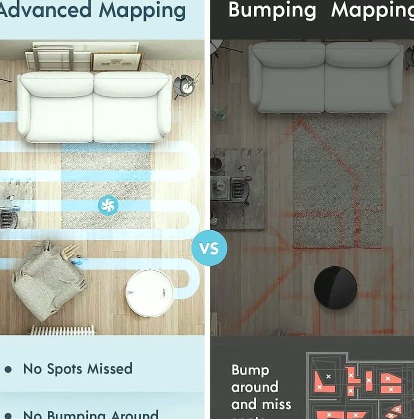 SHXI X5 Robot Vacuum and Mop Cleaner 2000Pa Suction — close-up details