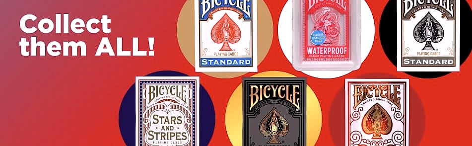 Bicycle Standard Playing Cards, Poker Size, Red & Blue — assembled view