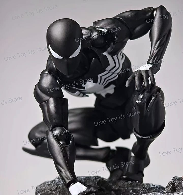 Bandai Spider-Man Symbiote Action Figure Black Suit — interior detail
