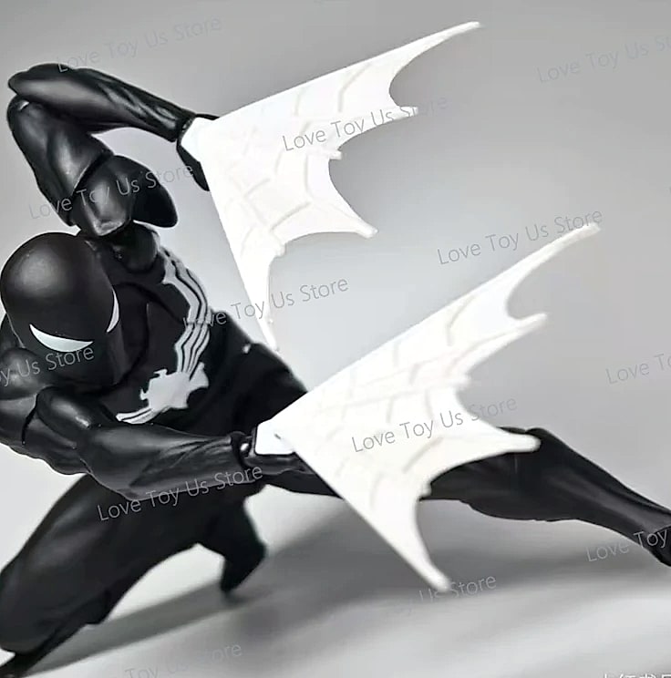 Bandai Spider-Man Symbiote Action Figure Black Suit — scale reference