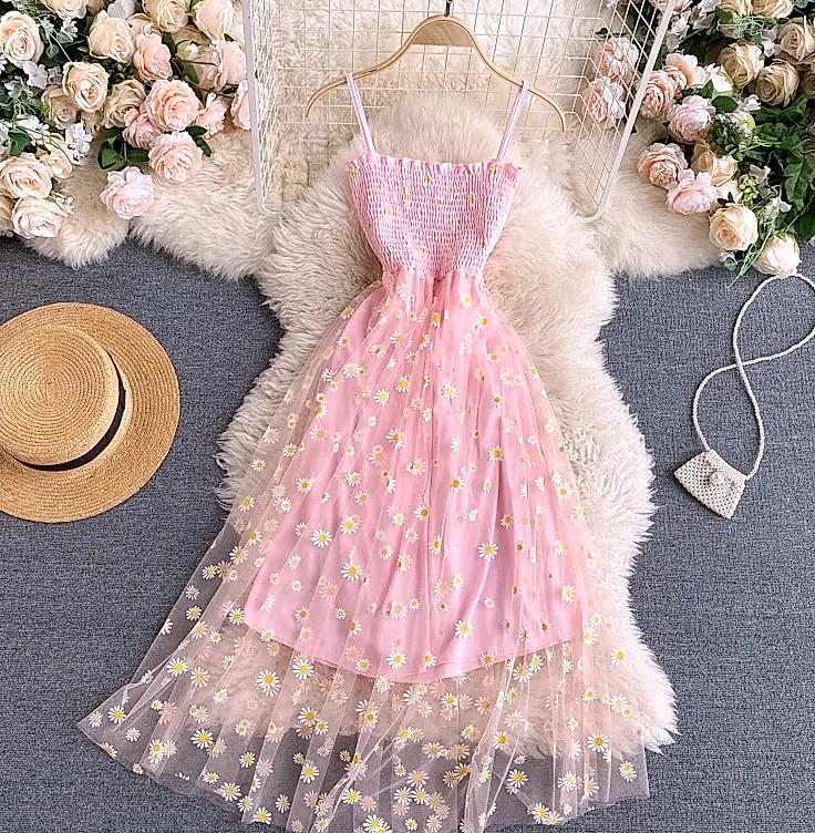 YUOOMUOO Women's Floral Print Mesh Party Dress — feature highlights