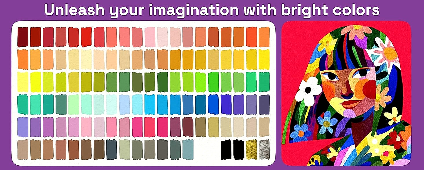 ARTISTRO 36 Dual-Tip Acrylic Paint Markers for Art and — package contents