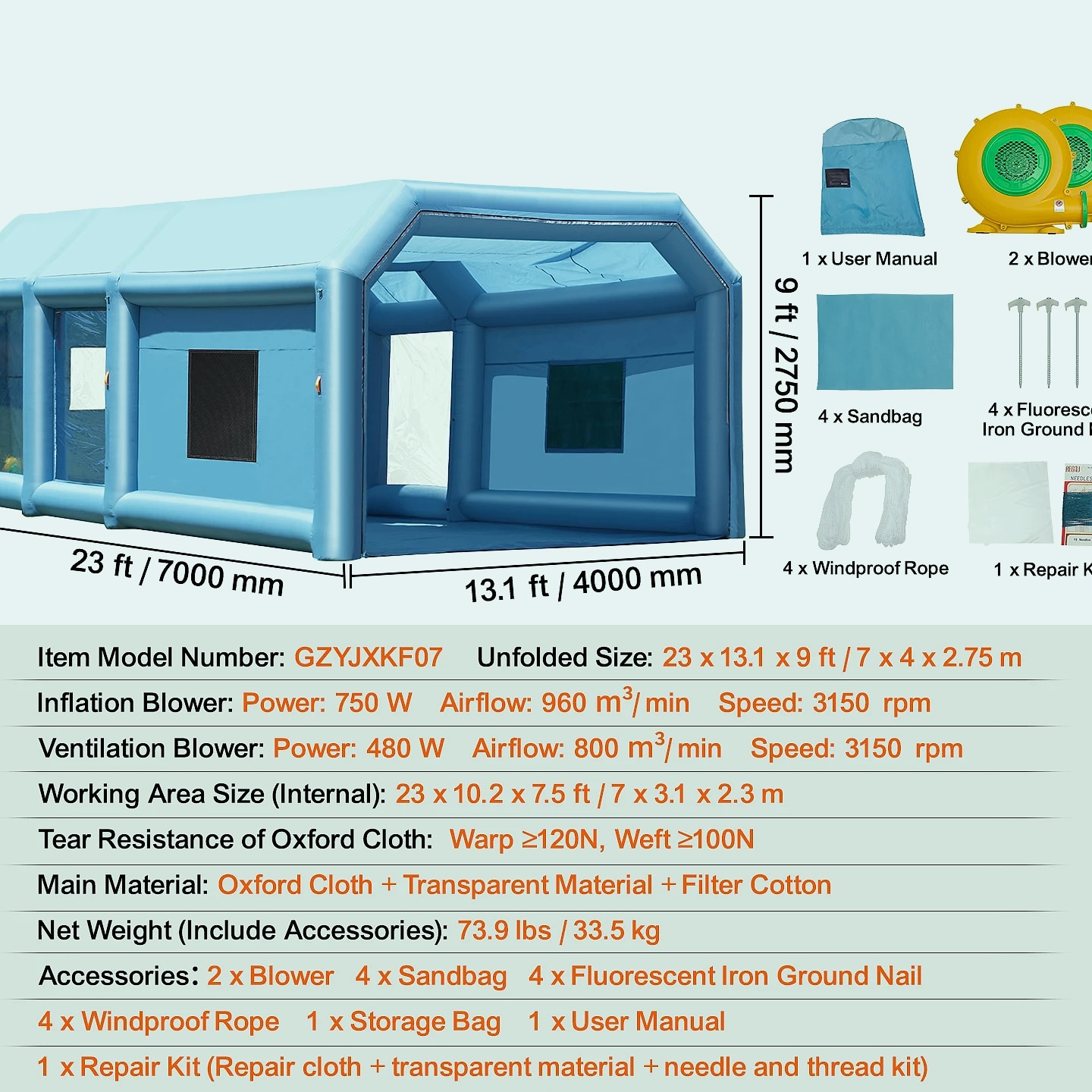 SucceBuy Inflatable Paint Booth with Blowers and Air Filter — build progress