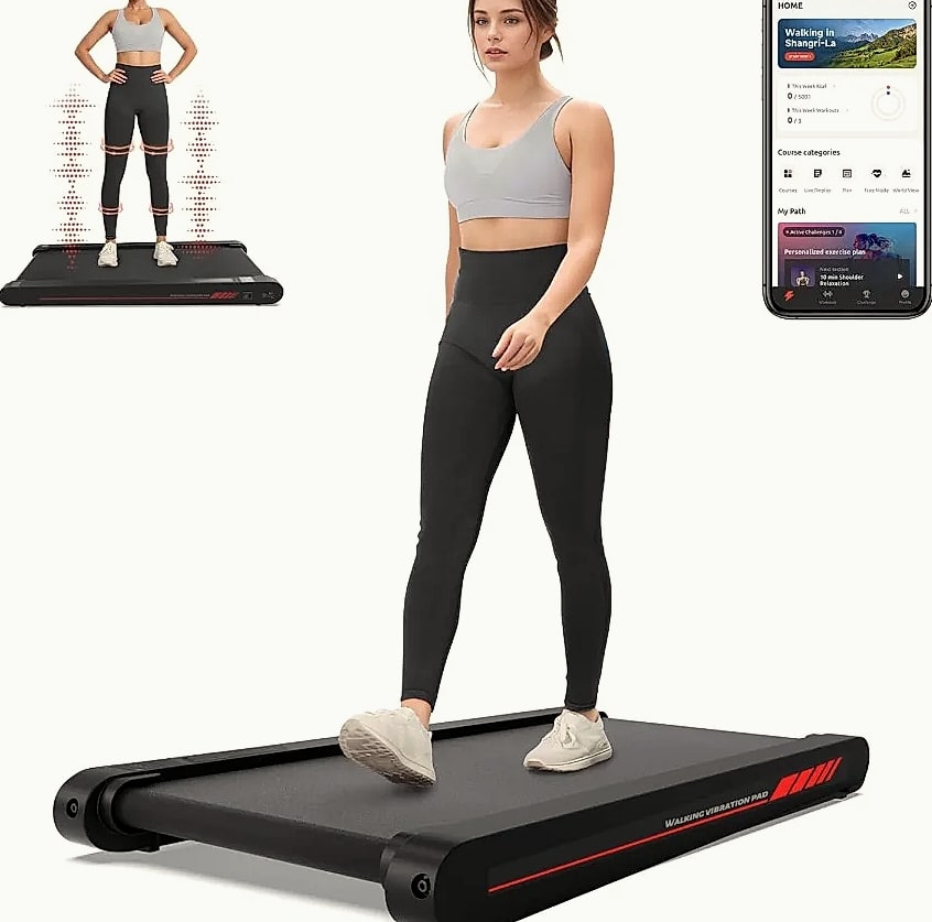 4-in-1 Vibration Walking Pad with App Control — package contents