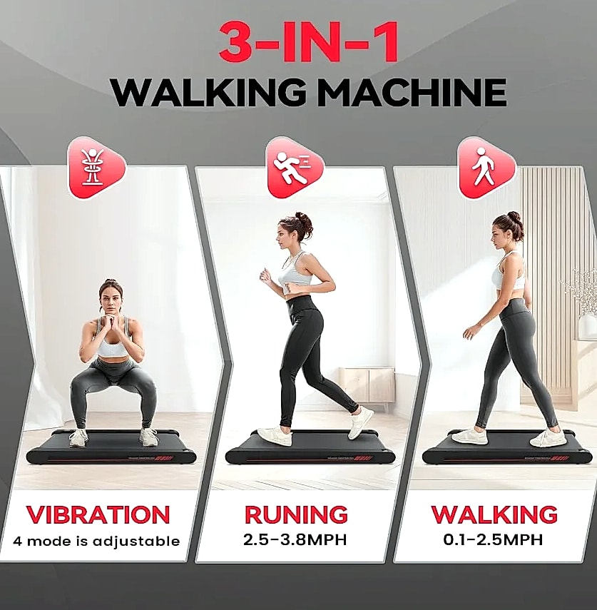 4-in-1 Vibration Walking Pad with App Control — close-up details