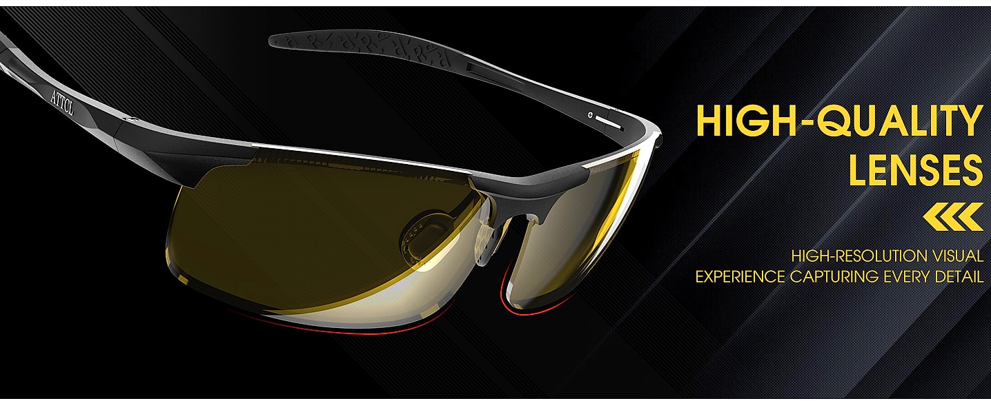 ATTCL Polarized Sunglasses Men Sports Wrap Around UV — scale reference
