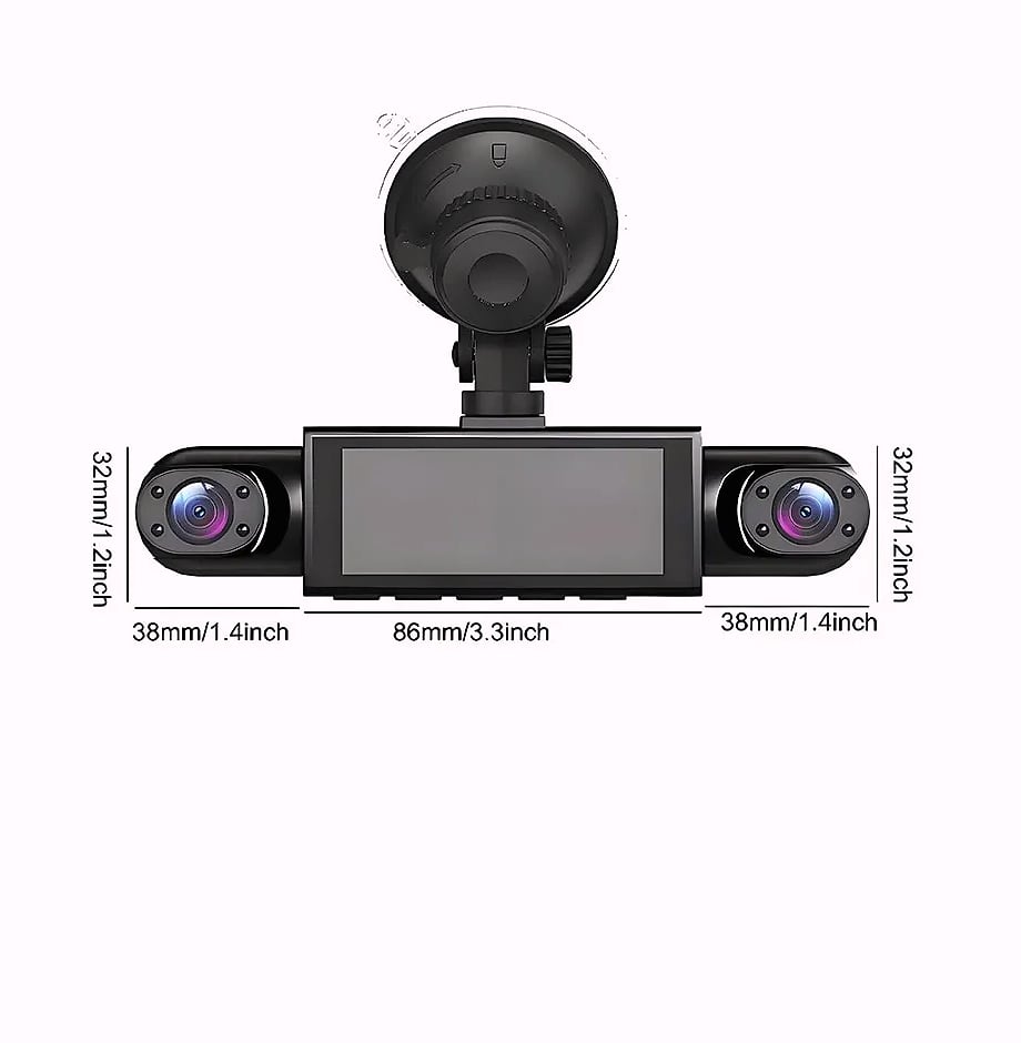 4 Channel Dash Cam WiFi 1080P FHD Night Vision Parking Mode — package contents