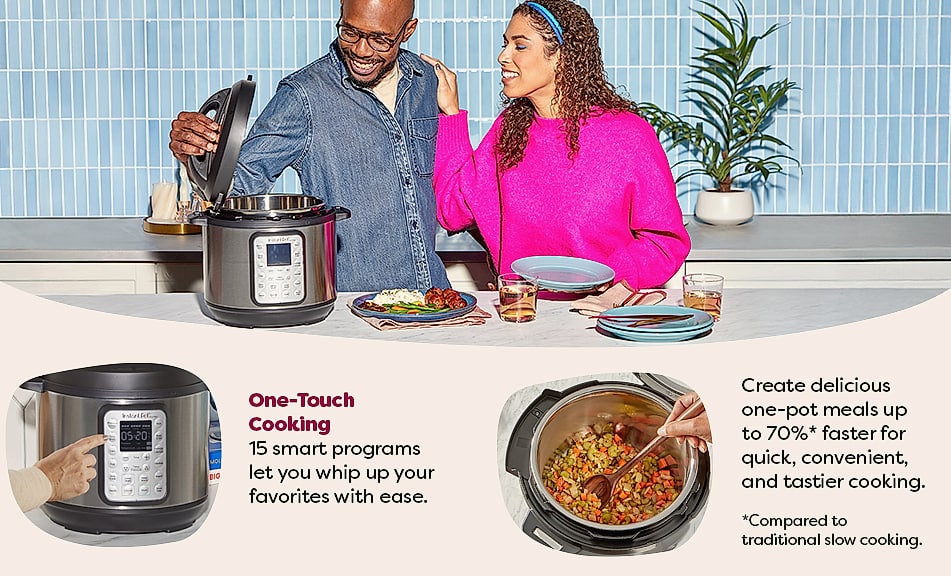 Instant Pot Duo Plus 6-Quart 9-in-1 Multicooker Pressure — assembled view