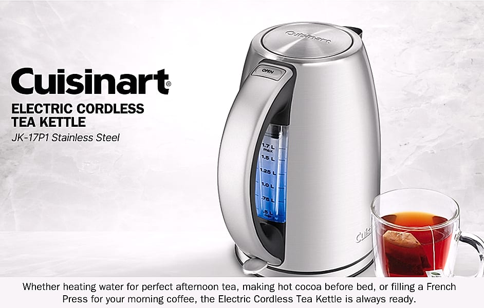 Cuisinart PerfecTemp CPK-17P1 Cordless Kettle, 1500W — interior detail