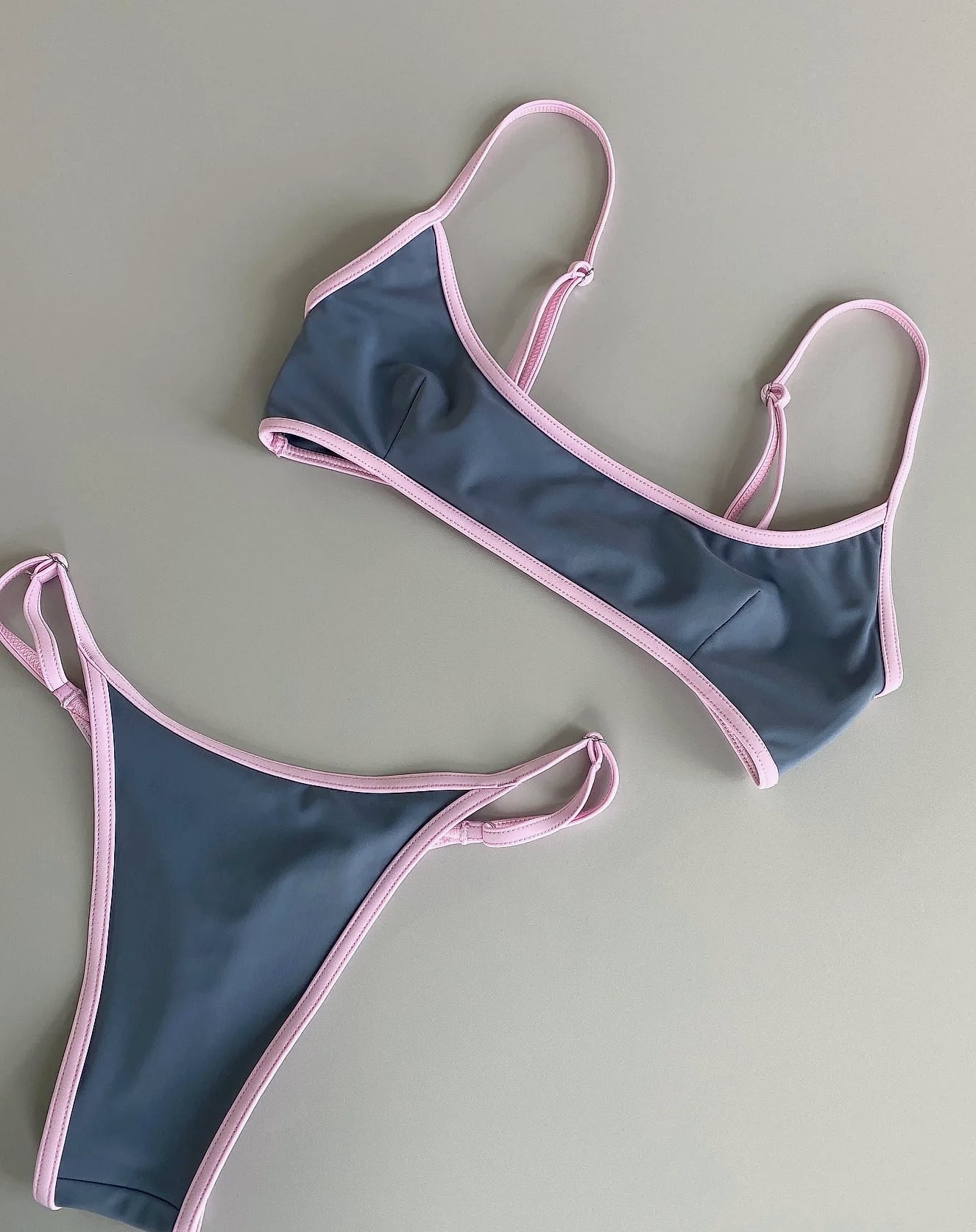 WAVECHO Women's Bikini Set with Chain Detail Swimwear — assembled view
