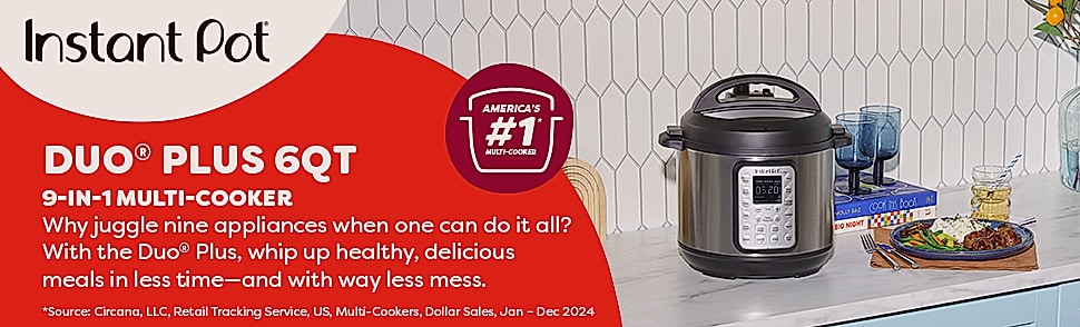Instant Pot Duo Plus 6-Quart 9-in-1 Multicooker Pressure — package contents