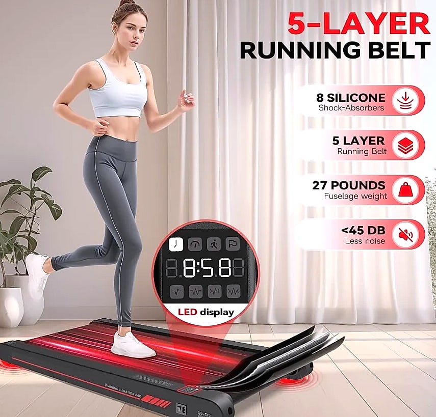 4-in-1 Vibration Walking Pad with App Control — feature highlights