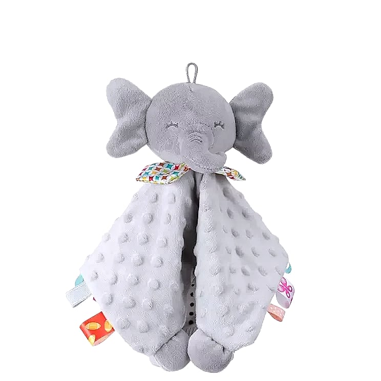 Datgo Elephant Baby Comforter Blanket with Rattle Toy — build progress
