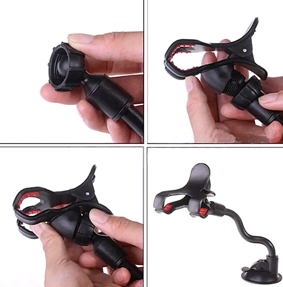 360 Degree Car Windshield Mount Phone Holder Suction Cup — package contents