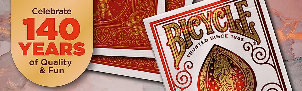 Bicycle Standard Playing Cards, Poker Size, Red & Blue — feature highlights
