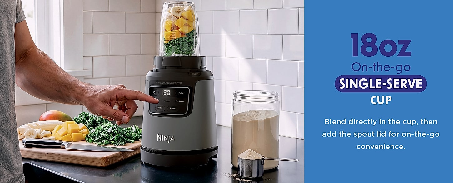 Ninja BL660 Professional Blender 1100W Ice Crusher — size comparison