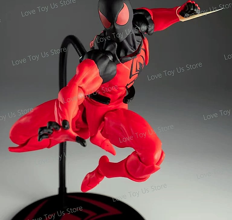 Bandai Spider-Man Symbiote Action Figure Black Suit — size comparison