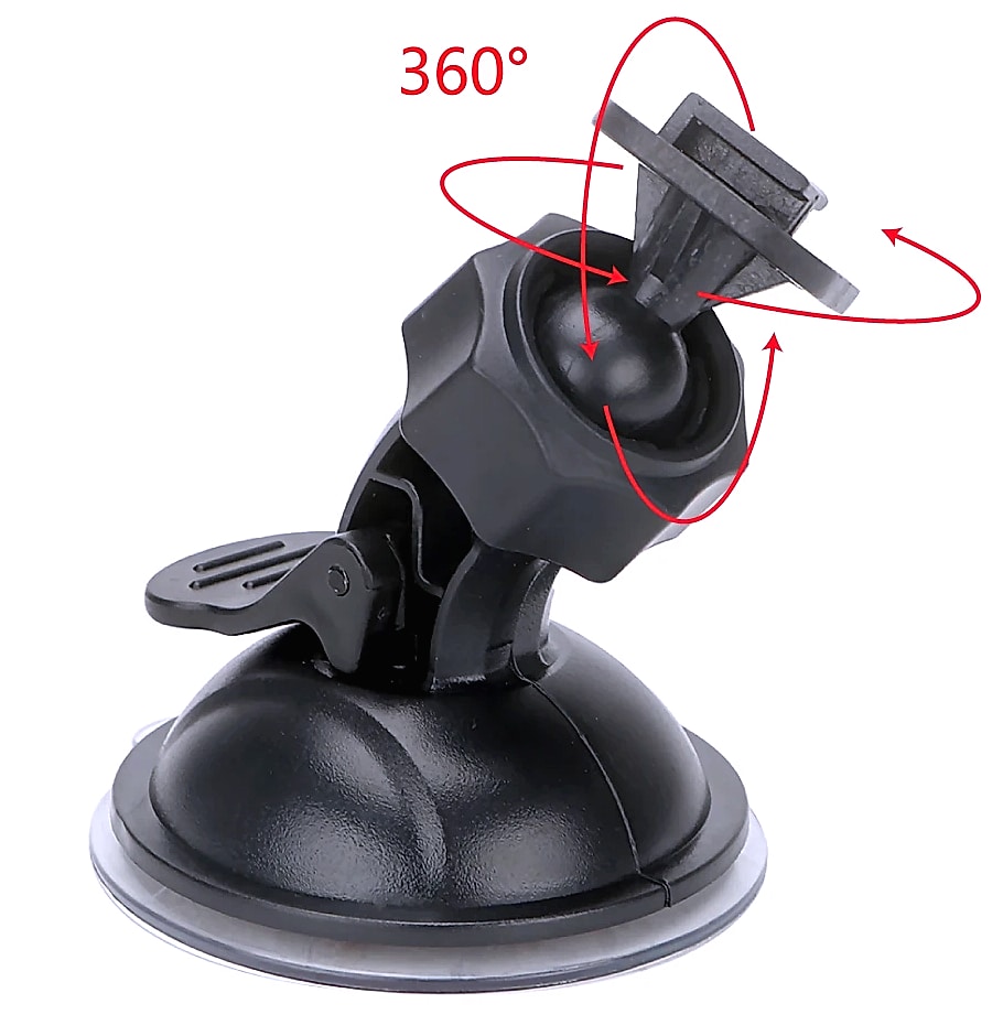 LEEPEE Car Phone Holder with Dashboard Suction Mount — assembled view