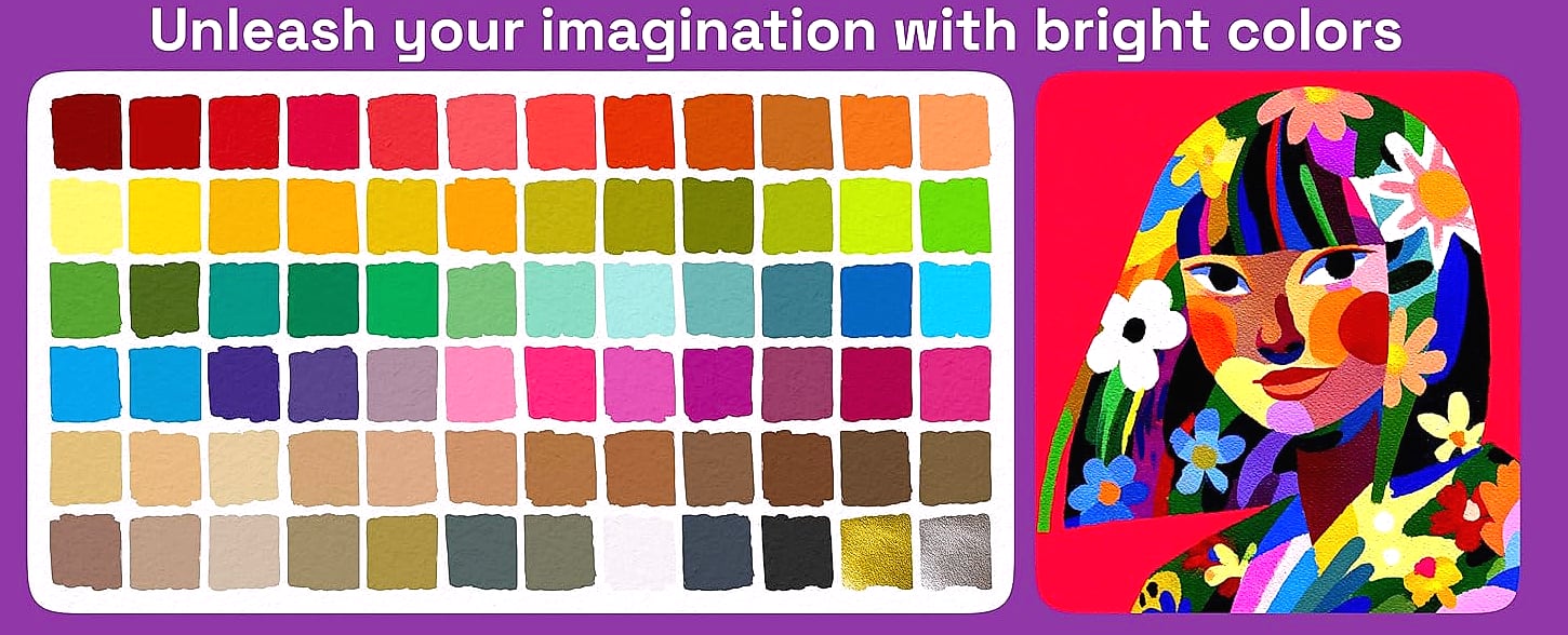 ARTISTRO 36 Dual-Tip Acrylic Paint Markers for Art and — interior detail